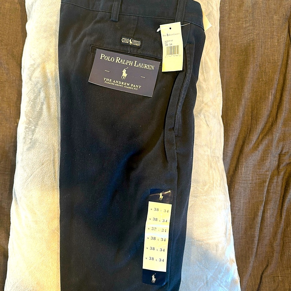 Ralph lauren navy chino pants
Size 38-34
New with tags